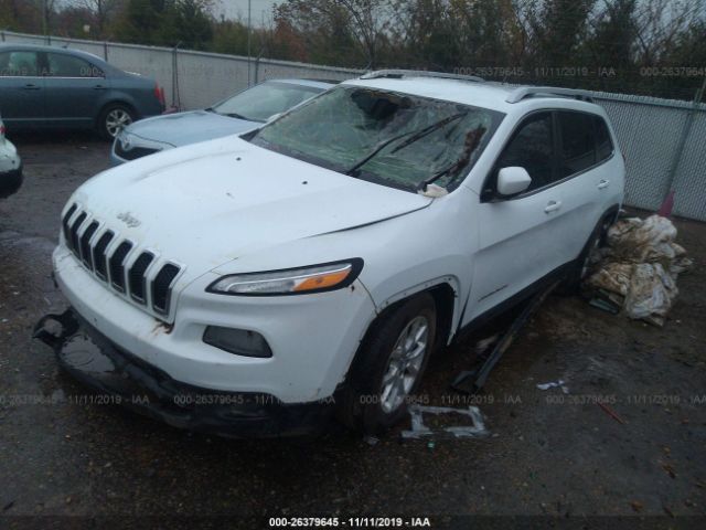 1C4PJLCS4EW185457 - 2014 JEEP CHEROKEE LATITUDE White photo 2