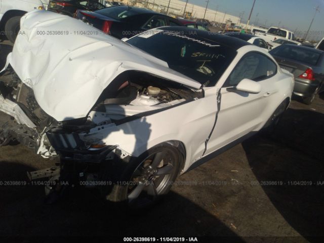 1FA6P8AM5F5408811 - 2015 FORD MUSTANG  White photo 2