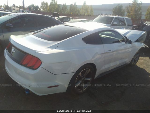 1FA6P8AM5F5408811 - 2015 FORD MUSTANG  White photo 4