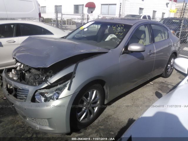 JNKBV61E78M206779 - 2008 INFINITI G35  Silver photo 2