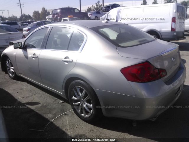 JNKBV61E78M206779 - 2008 INFINITI G35  Silver photo 3