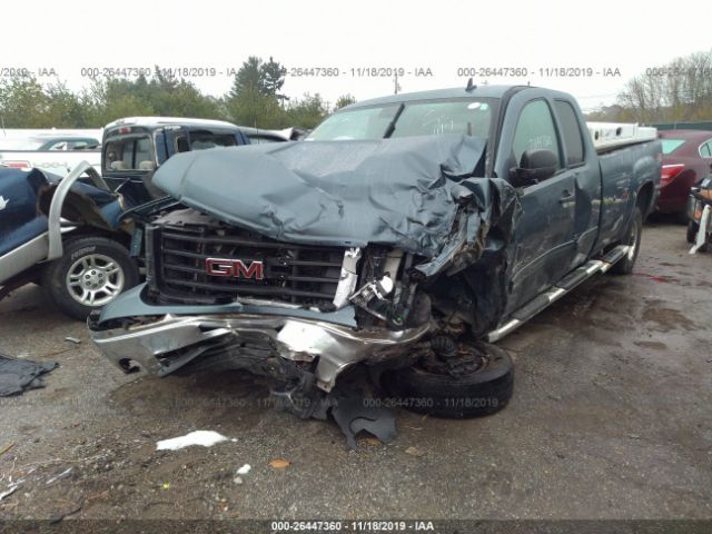 1GT5K0BGXAZ258341 - 2010 GMC SIERRA K2500 SLE Blue photo 2