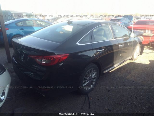 5NPE34AF4FH251820 - 2015 HYUNDAI SONATA SPORT/LIMITED Black photo 4