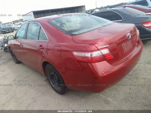 4T1BE46K69U395510 - 2009 TOYOTA CAMRY SE/LE/XLE Red photo 3