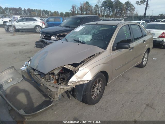 1FAHP34361W382821 - 2001 FORD FOCUS SE/SE SPORT Gold photo 2