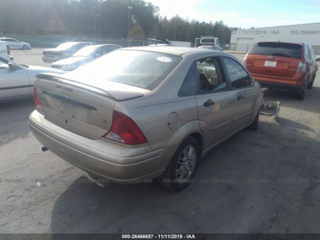 1FAHP34361W382821 - 2001 FORD FOCUS SE/SE SPORT Gold photo 4