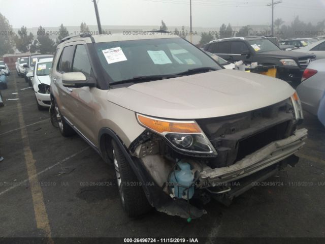 1FMHK7F87BGA46918 - 2011 FORD EXPLORER LIMITED Gold photo 1