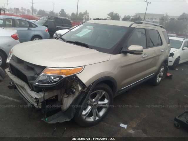 1FMHK7F87BGA46918 - 2011 FORD EXPLORER LIMITED Gold photo 2