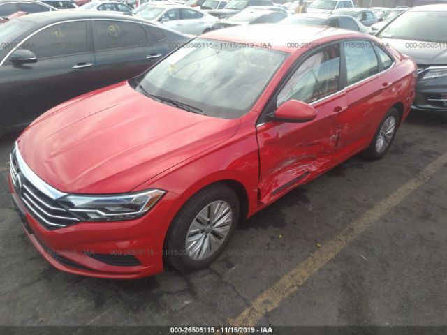 3VWC57BU4KM058875 - 2019 VOLKSWAGEN JETTA S/SE/R-LINE Red photo 2