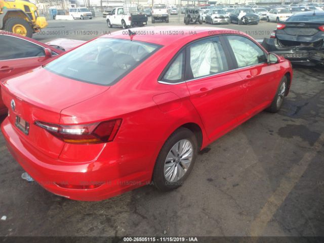 3VWC57BU4KM058875 - 2019 VOLKSWAGEN JETTA S/SE/R-LINE Red photo 4