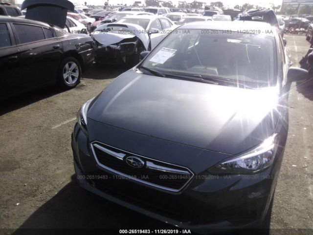 4S3GTAA67K3721075 - 2019 SUBARU IMPREZA  Gray photo 6