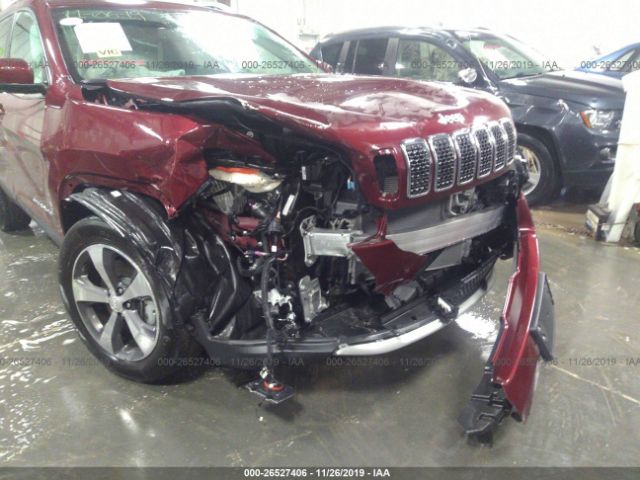 1C4PJMDX6KD491874 - 2019 JEEP CHEROKEE LIMITED Maroon photo 6