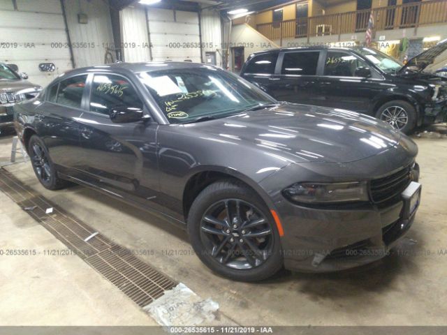 2C3CDXJG8KH541001 - 2019 DODGE CHARGER SXT Gray photo 1