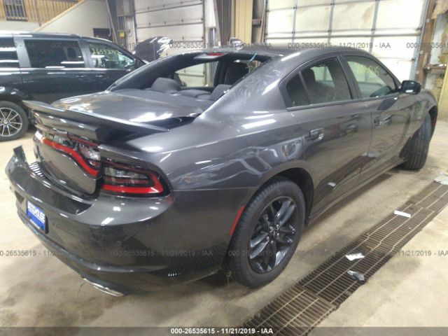 2C3CDXJG8KH541001 - 2019 DODGE CHARGER SXT Gray photo 4