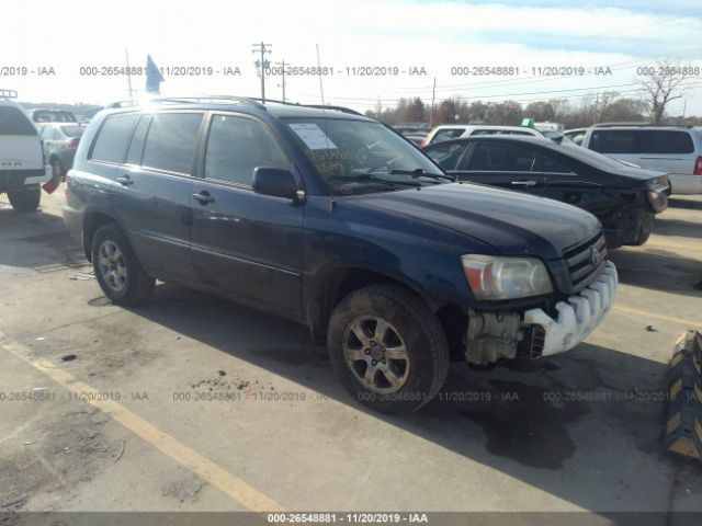 JTEDP21A460106598 - 2006 TOYOTA HIGHLANDER LIMITED Blue photo 1