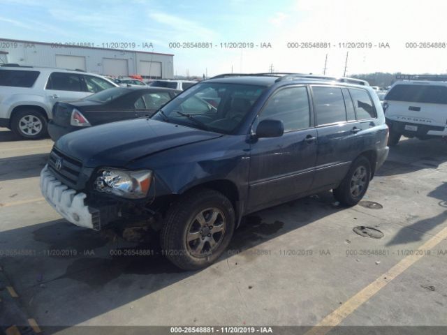 JTEDP21A460106598 - 2006 TOYOTA HIGHLANDER LIMITED Blue photo 2