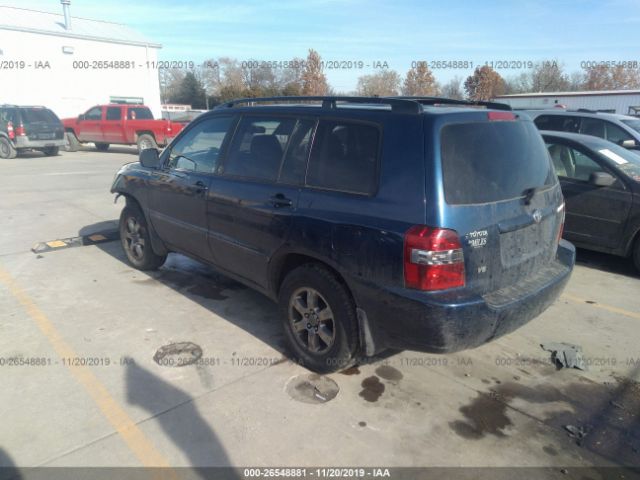 JTEDP21A460106598 - 2006 TOYOTA HIGHLANDER LIMITED Blue photo 3