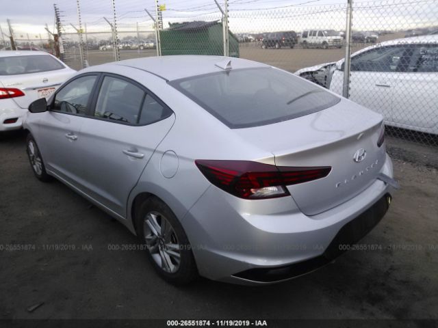 5NPD84LF3LH508732 - 2020 HYUNDAI ELANTRA SEL/VALUE/LIMITED Silver photo 3