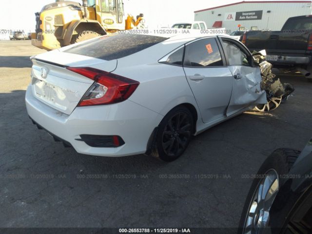 2HGFC2F85KH585765 - 2019 HONDA CIVIC SPORT White photo 4