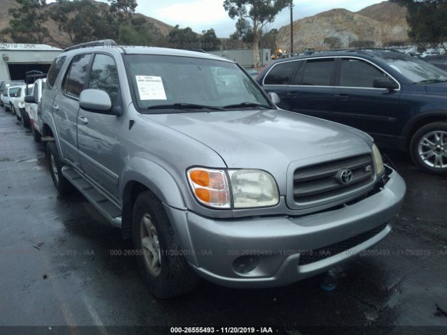 5TDZT34A82S091408 - 2002 TOYOTA SEQUOIA SR5 Silver photo 1