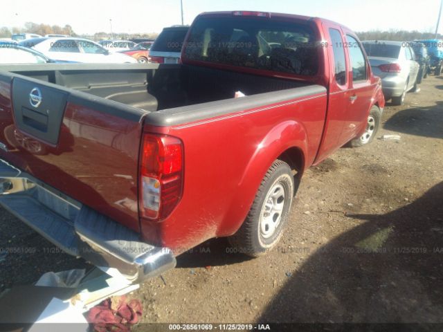 1N6BD0CT8BC415388 - 2011 NISSAN FRONTIER S/SV Red photo 4