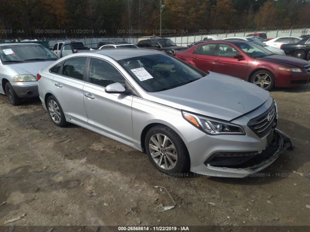 5NPE34AF0FH033776 - 2015 HYUNDAI SONATA SPORT/LIMITED Silver photo 1