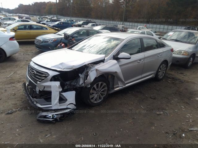 5NPE34AF0FH033776 - 2015 HYUNDAI SONATA SPORT/LIMITED Silver photo 2