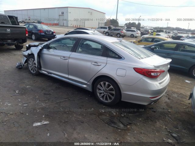 5NPE34AF0FH033776 - 2015 HYUNDAI SONATA SPORT/LIMITED Silver photo 3