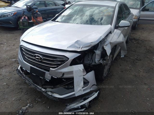 5NPE34AF0FH033776 - 2015 HYUNDAI SONATA SPORT/LIMITED Silver photo 6