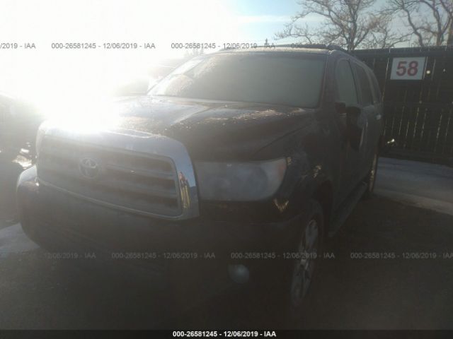 5TDJY5G14AS026656 - 2010 TOYOTA SEQUOIA LIMITED Black photo 2