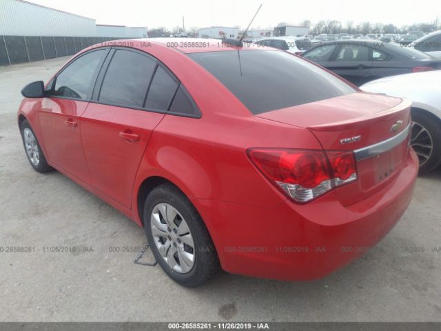 1G1PC5SH5G7220055 - 2016 CHEVROLET CRUZE LIMITED LS Red photo 3