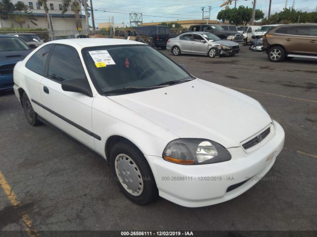 1HGEJ6129VL068763 - 1997 HONDA CIVIC DX White photo 1