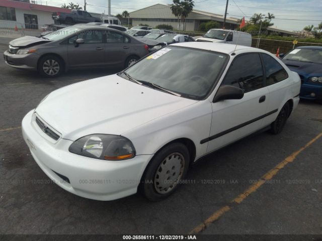 1HGEJ6129VL068763 - 1997 HONDA CIVIC DX White photo 2