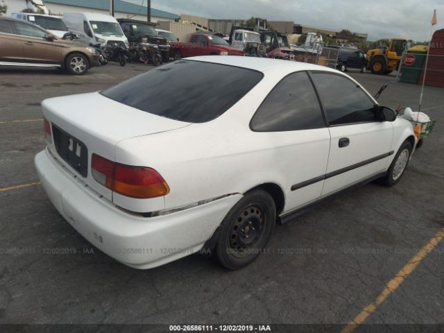 1HGEJ6129VL068763 - 1997 HONDA CIVIC DX White photo 4