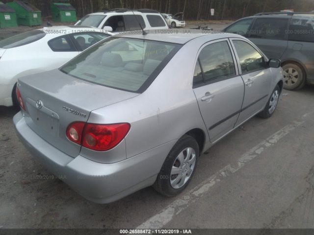 JTDBR32E770125399 - 2007 TOYOTA COROLLA CE/LE/S Silver photo 4