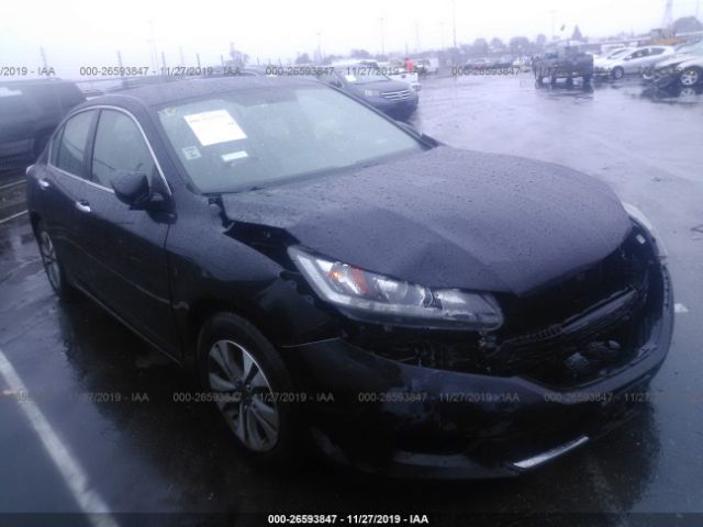 1HGCR2F37DA164749 - 2013 HONDA ACCORD LX Black photo 1