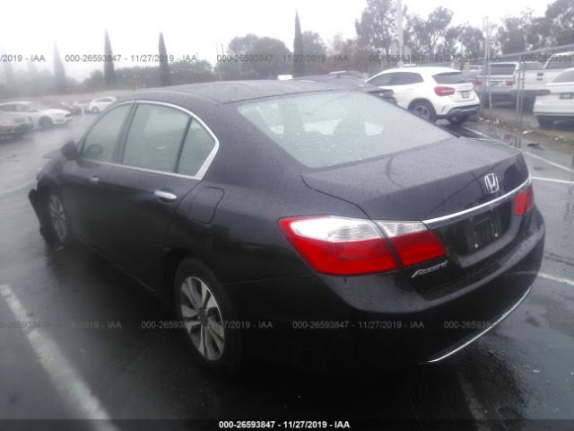 1HGCR2F37DA164749 - 2013 HONDA ACCORD LX Black photo 3