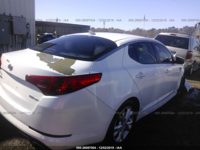 5XXGN4A70CG030413 - 2012 KIA OPTIMA EX White photo 4