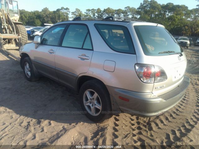 JTJHF10U320251184 - 2002 LEXUS RX 300 Silver photo 3