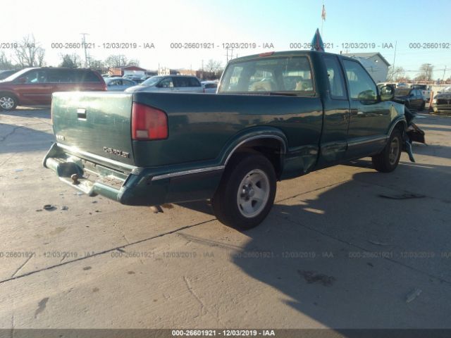 1GCCS19X8T8180833 - 1996 CHEVROLET S TRUCK S10 Green photo 4