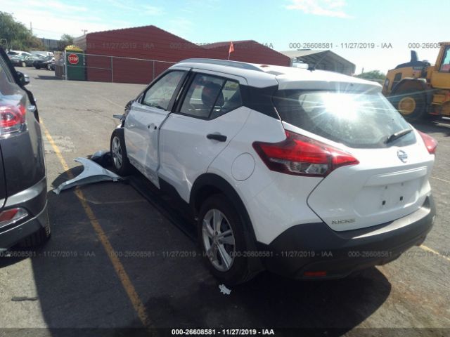 3N1CP5CU7KL521472 - 2019 NISSAN KICKS S/SR/SV White photo 3