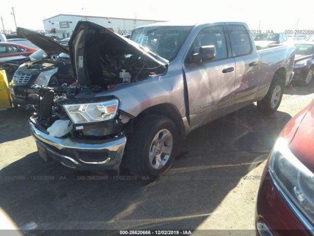 1C6RRECT9KN737890 - 2019 RAM 1500 TRADESMAN Silver photo 2