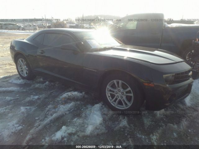 2G1FB1E39D9115004 - 2013 CHEVROLET CAMARO LT Gray photo 1