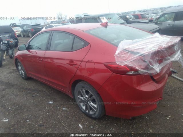 5NPD84LF7HH171425 - 2017 HYUNDAI ELANTRA SE/VALUE/LIMITED Red photo 3