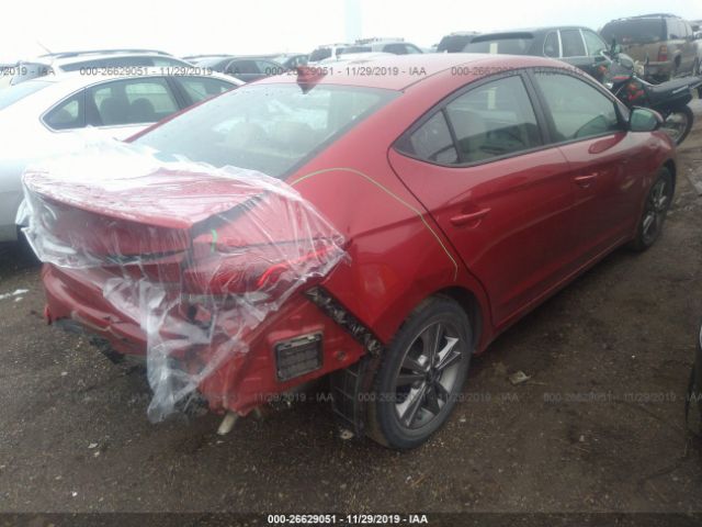 5NPD84LF7HH171425 - 2017 HYUNDAI ELANTRA SE/VALUE/LIMITED Red photo 4