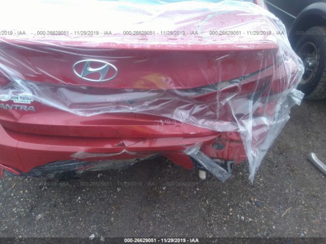 5NPD84LF7HH171425 - 2017 HYUNDAI ELANTRA SE/VALUE/LIMITED Red photo 6