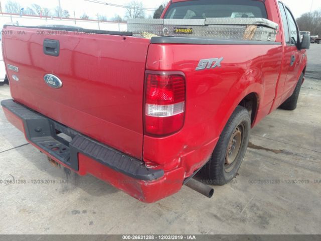 1FTRF12W38KE25807 - 2008 FORD F150  Red photo 6