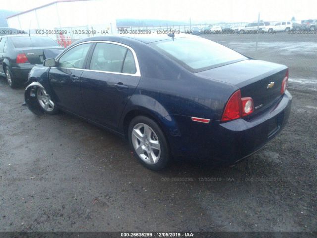 1G1ZB5E17BF105496 - 2011 CHEVROLET MALIBU LS Dark Blue photo 3