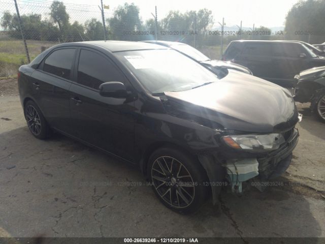 KNAFU4A28D5716303 - 2013 KIA FORTE EX Black photo 1