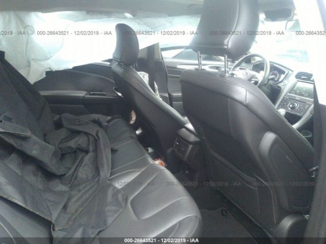 3FA6P0D90FR308816 - 2015 FORD FUSION TITANIUM Black photo 8